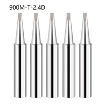 전기인두기 실납 구리 납땜 인두 팁 무연 용접 팁 헤드 5 개 900M-T IS/I/B/K/SK/2.4D/3.2D/1C/2C/3C/4C, 12 900M-T-2.4D