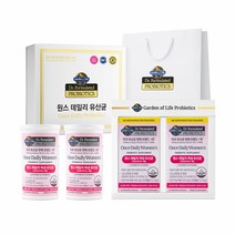 [선물박스+쇼핑백] 가든오브라이프 닥터포뮬레이티드 프로바이오틱스 원스 데일리 여성 유산균 30캡슐 X 2개, 단품, 단품