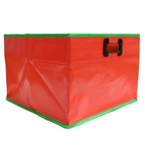 아임홈인 블루베리 수확바구니 과일 수확상자 접이식 벽걸이 포장 농산물 박스, 레드