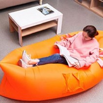에어 쇼파 베드 에어 소파 빈백 쿠션 야외 1인용 빈백, 기본형 그린