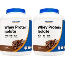 웨이 프로틴 아이솔레이트 5lb 모카맛 2병, 단품