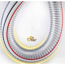 PVC 주름관 와이어 호스 엑셀관 엑셀 파이프 투명, 내경38mm두께4.5mm 1m기준