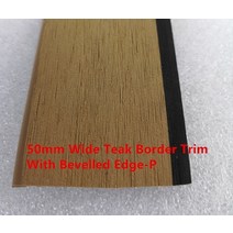 라이젠쿠리어 나무데크 방부목데크 합성 목재 PVC 티크 데크, 3.50mm Teak TrimP