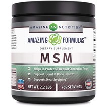 미국직구 어메이징 포뮬라 MSM(Methylsulfonylmethane) 식이 서플먼트 – 2.2Lbs.병 – 용기당 서플먼트 769인분 - 및 스킨, 수량, 상세참조