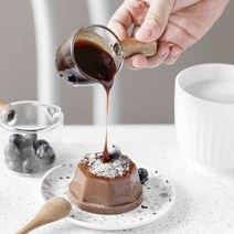 내열유리 우드손잡이 에스프레소 샷잔 소스잔 홈카페, 없음