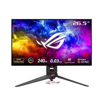 아수스 ROG Swift 27 1440P OLED DSC 게이밍 모니터 PG27AQDM QHD 2560x1440 240Hz 0.03ms GSYNC 호환 안티글레어 마이크로 텍스처