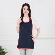 클린유니폼 식당 손님 손님용 앞치마 4컬러, 벨크로형-네이비, 1개