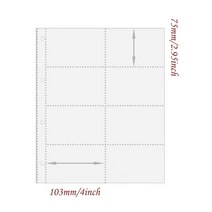 10 팩 A4 포토 앨범 클리어 슬리브 4x6 인치 탑로더 포토카드 엽서 바인더 시트 리필 페이지 2 4 6 9 포켓 PVC 무료, 8 pockets 10pcs