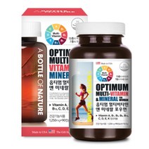 어바틀 옵티멈 멀티비타민 멀티미네랄 포우먼 90캡슐 여성용 활력 종합 비타민 비오틴 영양제, 1250mgx90캡슐 2통