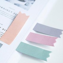 다이어리 노트정리 북마커 접착 메모지 필기 접착식 다꾸, 1개, 파랑