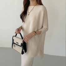 디어제인 부들부들 비스코스 오버핏 골지니트 v00005