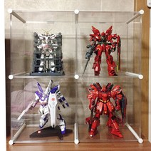 엠블럭&스페셜 F타입 2층x2칸 4칸형(앞/뒤덮개모두포함) 피규어진열장 건담진열장 피규어장식장 레고장식장 건담장식장 아크릴장식장 장난감진열대