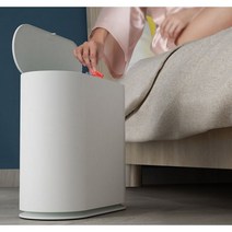 바퀴달린쓰레기통 10L 이동형 슬림형 원터치쓰레기통, 1개