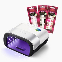 e세상 SUN3 48W LED 젤램프 젤네일도구 네일스티커 1매 증정, 1개, SUN3 화이트 젤램프+네일스티커1매
