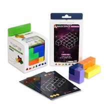 매직큐브 큐블로 자석 소마큐브 & 고급카드 / 국내생산 자석 놀이 교구 블럭