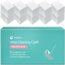 이지의공식 대용량 물걸레 청소포, 500매 x 와이드형