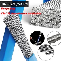 스텐 아크 알곤 용접봉 10203050pcs 알루미늄 용접 브레이징 막대 씰링 1.62mm 저온 알루미늄 납땜 납땜 용접 와이어, 협력사, 2.4mmx33cm, 10개