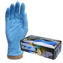 맛사지실 왁싱용 블루 니트릴장갑 L 100매 학교 페인트작업 육가공공장 세차