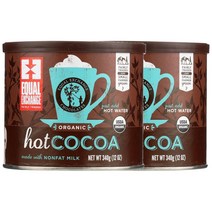 이퀄익스체인지 Equal Exchange 오가닉 핫 코코아 믹스 12oz 2팩 총 681g