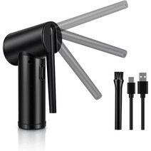 Reesibi 전동 에어 더스터 충전 6000MAH 충전식 소형 강력 분사 에어 더스터 에어 스프레이 에어 스프레이 건 PC 청소 OA 기기 수납 간단 대풍력 키보드 청소 핸디 클리너 전동 에어 더스터 포함
