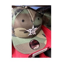 New Era 휴스턴 애스트로스 뉴에라 스냅백 모자 59 50 그린 위장 카모