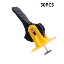 50pcs 타일 레벨러 조절기 레벨링 포지셔닝 시스템 로케이터 스페이서 바닥재 벽 건설 도구