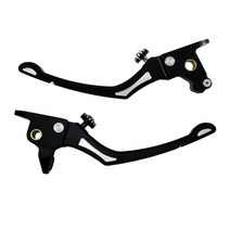 [해외]할리 투어링 스트리트 글라이드 flhx 일렉트라 글라이드 로드 킹 로드 글라이드 14-16 용 오토바이 cnc 조정 가능한 브레이크 클러치 레버 세트, Brake Clutch Lever