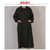 애견 미용사 가운 미용복 작업복 방수방정전안착모고양이개학교병원전용공복앞, 04 2XL, 11 롱지퍼 롱 블랙 긴팔