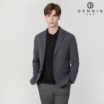 [DENNIS] 남성)헤링본 자켓_NAIWMJK209, 블랙:105