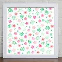 아트박스/꾸밈 cx392-수채화의부드러운패턴_인테리어액자, 블랙