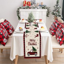 크리스마스 테이블 러너 레스토랑 식당 식탁 생일 사진 소품, LXM10319
