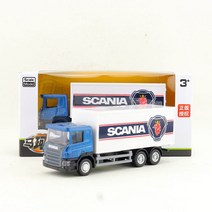 프라모델 Rmz시 1:64 스케일 다이 캐스트 차량 장난감 자동차 모델 Scania 컨테이너 트럭 엔지니어링화물 운송 교육 컬렉션 선물