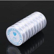 D 비즈공예 공예재료 공예실 우레탄실 비즈실 공예 우레탄 다양한두께 0.4mm 1.0mm 대용량 KK347, 우레탄 실- 투명색_1.굵기 0.4mm(길이 24m)1