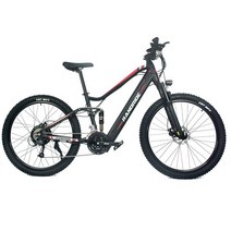 전기자전거 전기자전거렌탈 LAFLY-27.5 인치 전기 자전거 1000W 모터 48V 17AH 배터리 산악 eMTB 21 속도 E, 01 Black, 03 1000W Motor