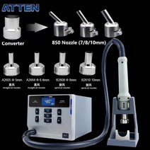 도킹스테이션 atten st 862d 110v 220v 1000w 핫 에어 건 디지털 디스플레이 bga 재 작업 스테이션 자동 수면 수리 디 솔더링 스테이션 203, 설정