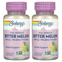 솔라레이 비터멜론 Bittermelon 여주 추출물 500mg 30 캡슐 2팩, 1개, 기본