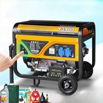 엔진 발전기 소형 트럭 휴대용 산업용 캠핑용 기계, 4200W손전등듀얼스타트가솔린220V연소