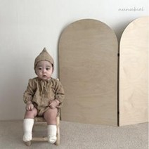 감성유아동복 아란이품퍼보넷세트 6개월아기 돌아기옷