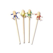 나무인형연필꾸미기 18cm 작품연필 DIY 나무공예 펜공예 나무연필 노리프렌즈 반제품