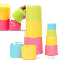 컵쌓기 9P 8개월 아기 선물 6개월 아기 장난감 엄마표 놀이