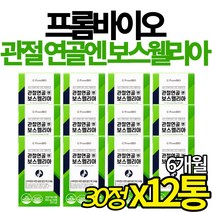 식약처 기능성 인증 프롬바이오 보스웰리아 관절 연골 건강 도움 이병헌 관절연골앤 프롬 보스엘리아 인도 BOSWELLIA 보스벨리아 12통 6개월