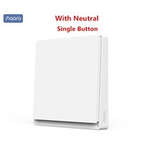 스마트키 Aqara 스마트 벽 스위치 E1 ZigBee 3.0 홈 무선 키 전등 샤오미 미 홈키트용 중성선 없음, 05 With Neutral 1KEY