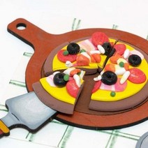컬러 클레이 놀이 피자 만들기 촉감 놀이 패키지 diy 재료, 피자＋클레이5색