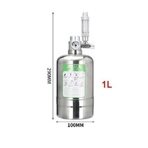 오존발생기 수족관 발생기 시스템 키트 스테인리스 스틸 실린더 식물 물고기용 이산화탄소 반응기