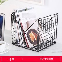 JINGHENG 레코드판 CD 칸막이 철 보관 컬렉션, 블랙