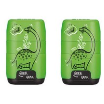 밀란 컴팩트 연필깎이+지우개 밀리언 세트, 밀리언 그린 2개 세트