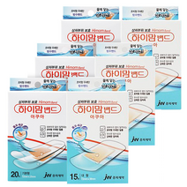 중외제약 하이맘밴드 아쿠아 기본형 20매 x 3개 + 아쿠아 대형 15개 x 3개 방수밴드 대용량, 하이맘밴드아쿠아 기본형3개+대형3개