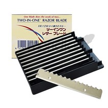 NRK 레자날 투인원 레자기 면도날 면도칼 래자날 페더 일본 머리카락 칼 앞머리 미용칼 컷트 가위 미용가위 면도기 미용재료 숱가위 샤기, 투인원레자날