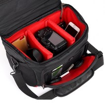 DSLR 카메라 가방 방수 사진 나일론 숄더백 케이스 캐논 호환 니콘 소니 호환렌즈 파우치 백 5 사이즈 미니 S L XL, [05] Mini S