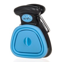강아지실내복 프랜치불독옷 개 애완 동물 여행 Foldable Pooper Scooper 1 롤 분해 가능한 가방 Poop Scoop Clean Pick Up Excreta Cle, 01 BLUE, L